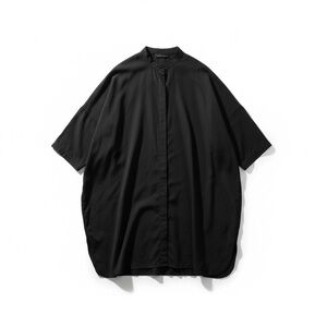 Baja East Black Womens silk Blend Button Up